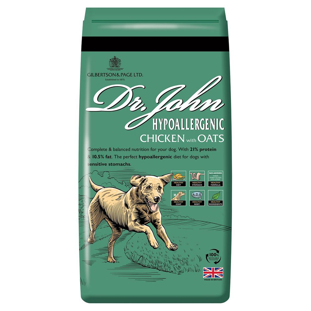 Dr. John Hypoallergenic Chicken with Oats Dry Dog Food