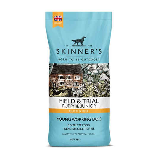Skinner's Field & Trial Puppy & Junior Duck & Rice Young Working Dog Food